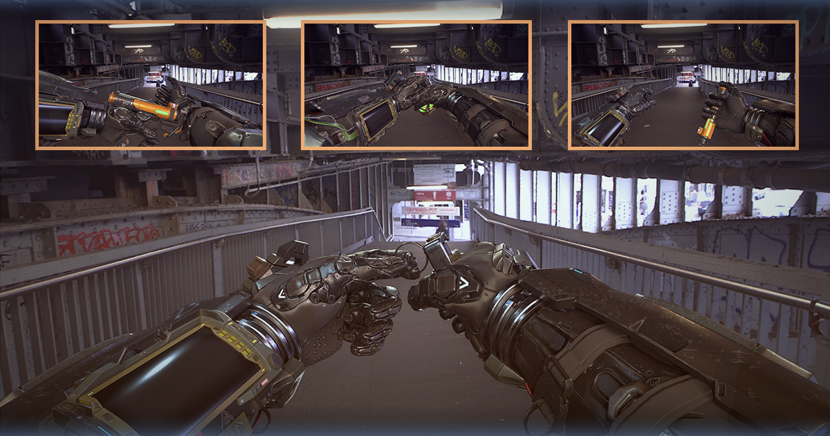 Sci_Fi Hands With Grenade (Animations)