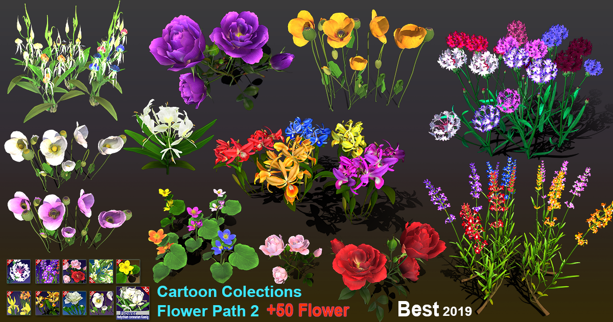 Cartoon Colections Flower Path 2