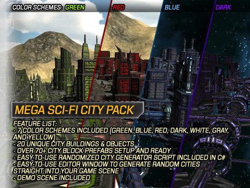 Mega Sci-Fi City Pack preview 2