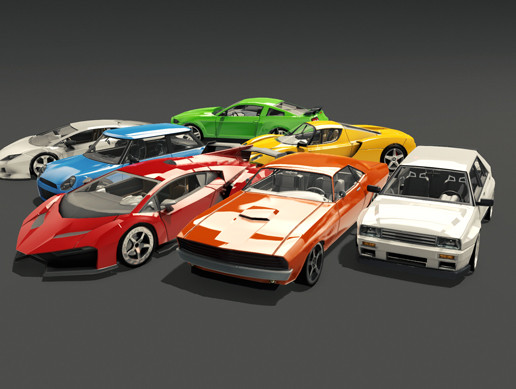 60 Fantastic Race Cars Pack preview 2