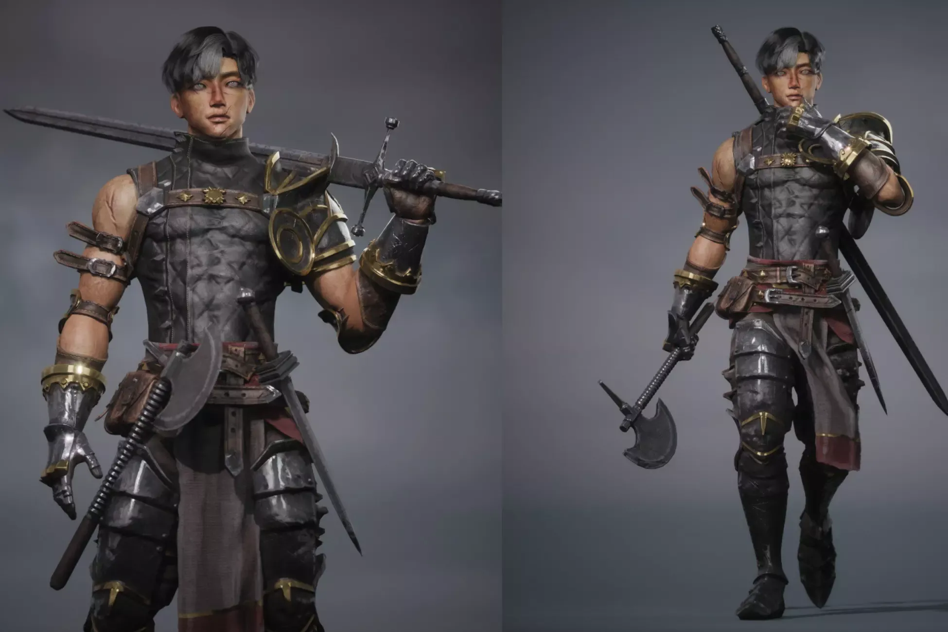 Medieval Gladiator Warrior Character