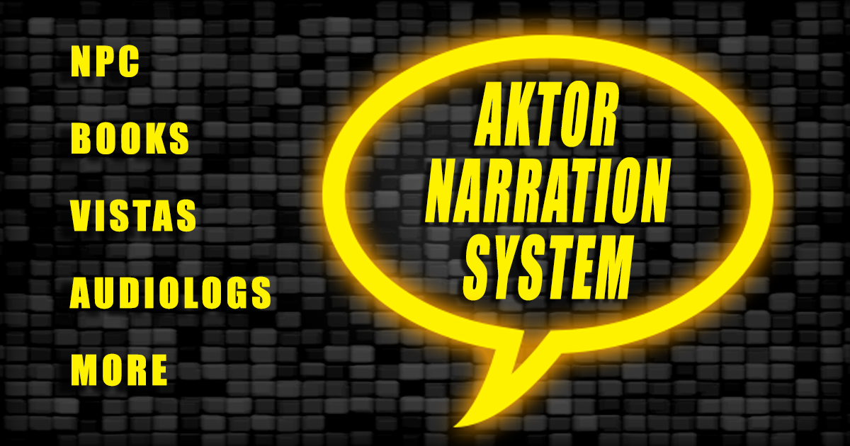 AKTOR Narration System preview 2