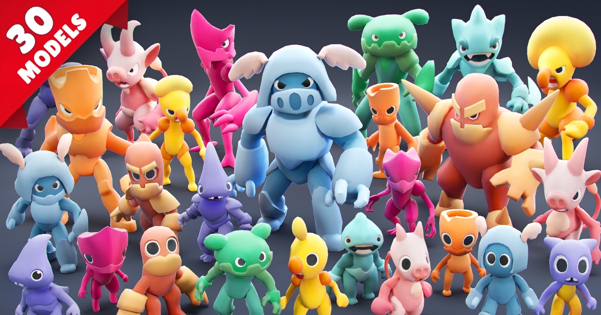 Monsters Pack 04 | 3D Creatures preview 2