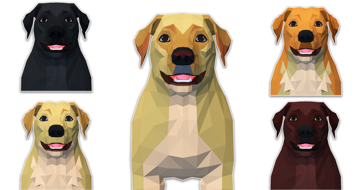 LowPoly Dog - Labrador preview 2