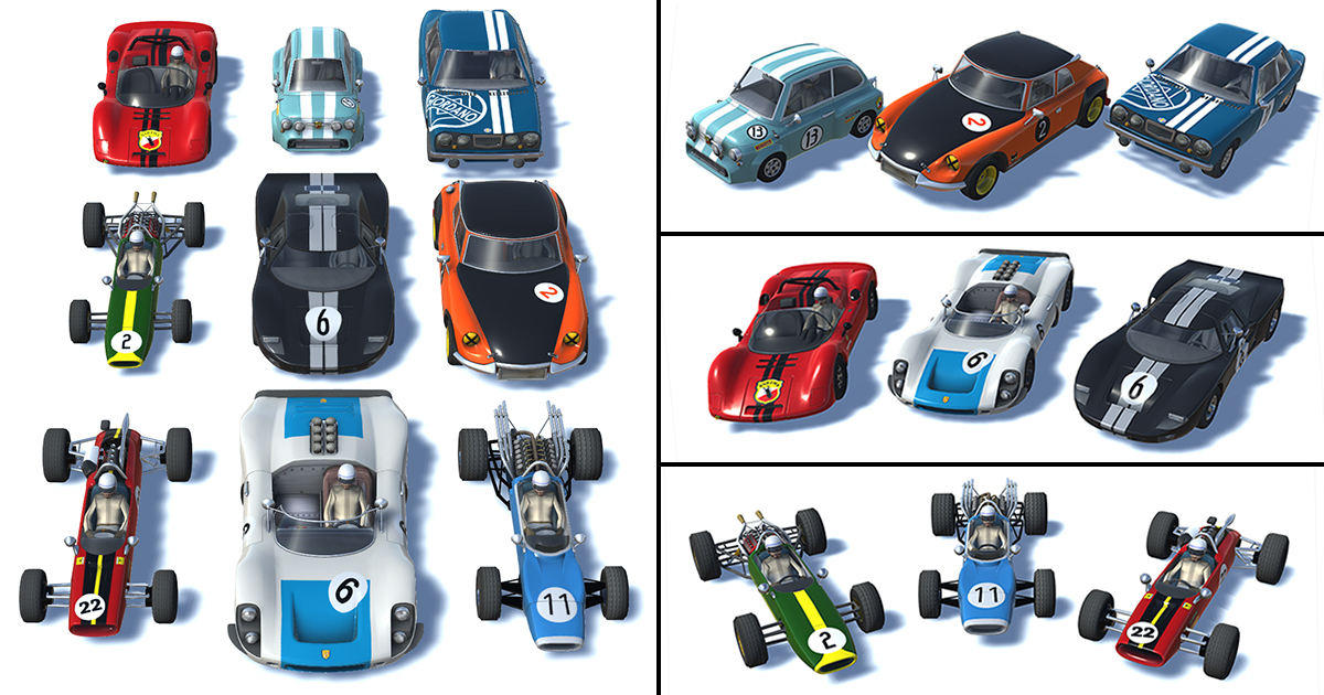 Vintage Racing Cars Pack preview 2