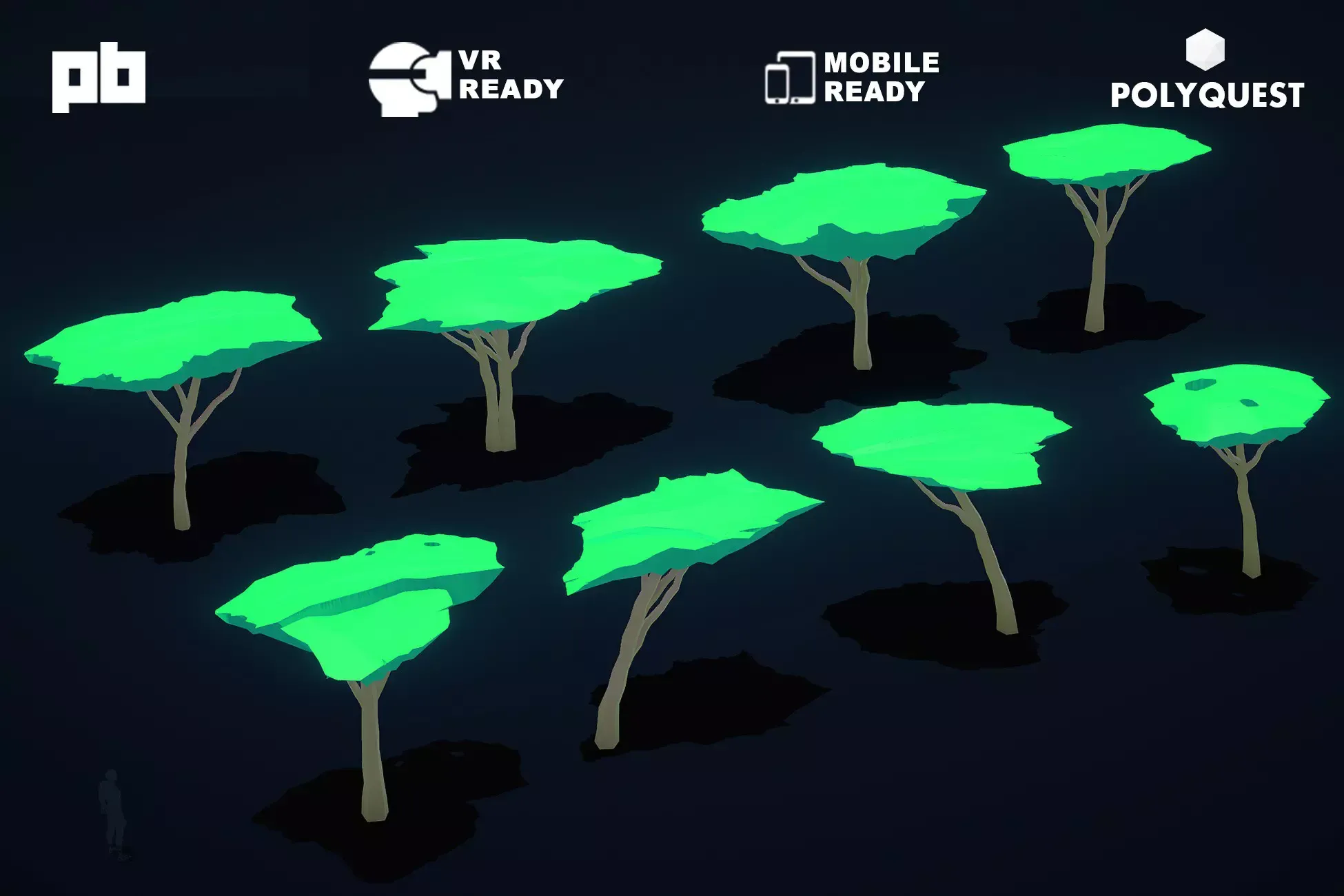 Stylized Jungle Trees