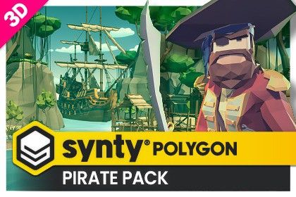 POLYGON - Pirate Pack - Art by Synty