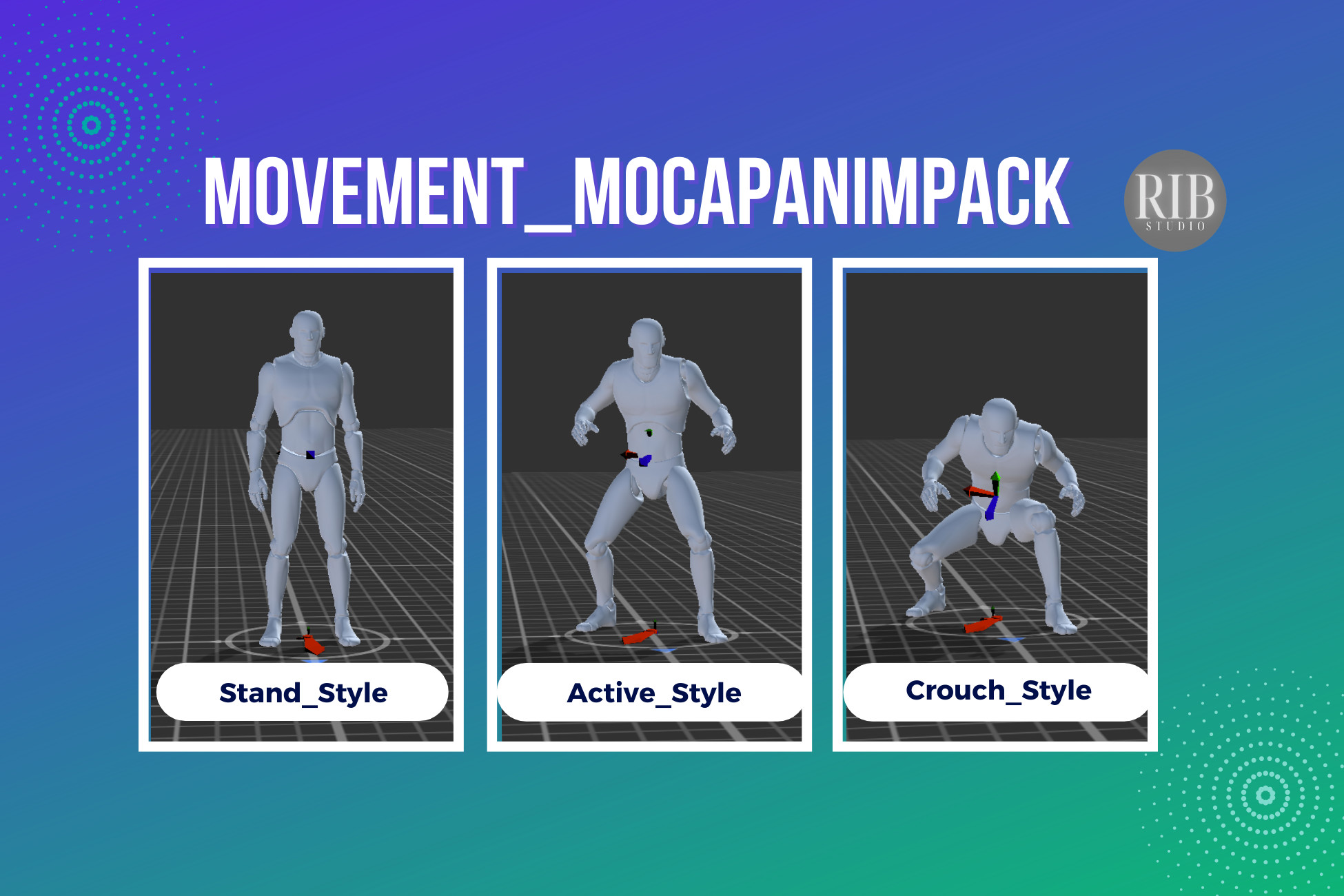 Movement_MocapAnimPack_2.0 | 3D Animations preview 2
