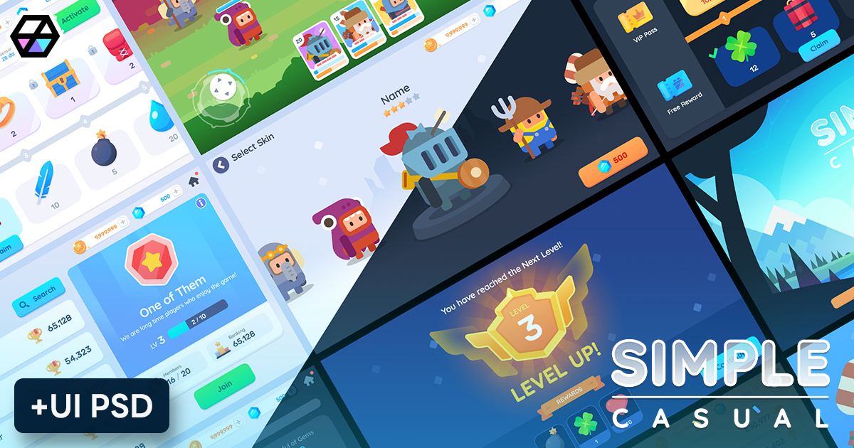 GUI Pro - Simple Casual(+PSD) preview 2
