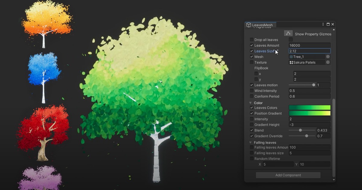 Stylized VFX Trees preview 2