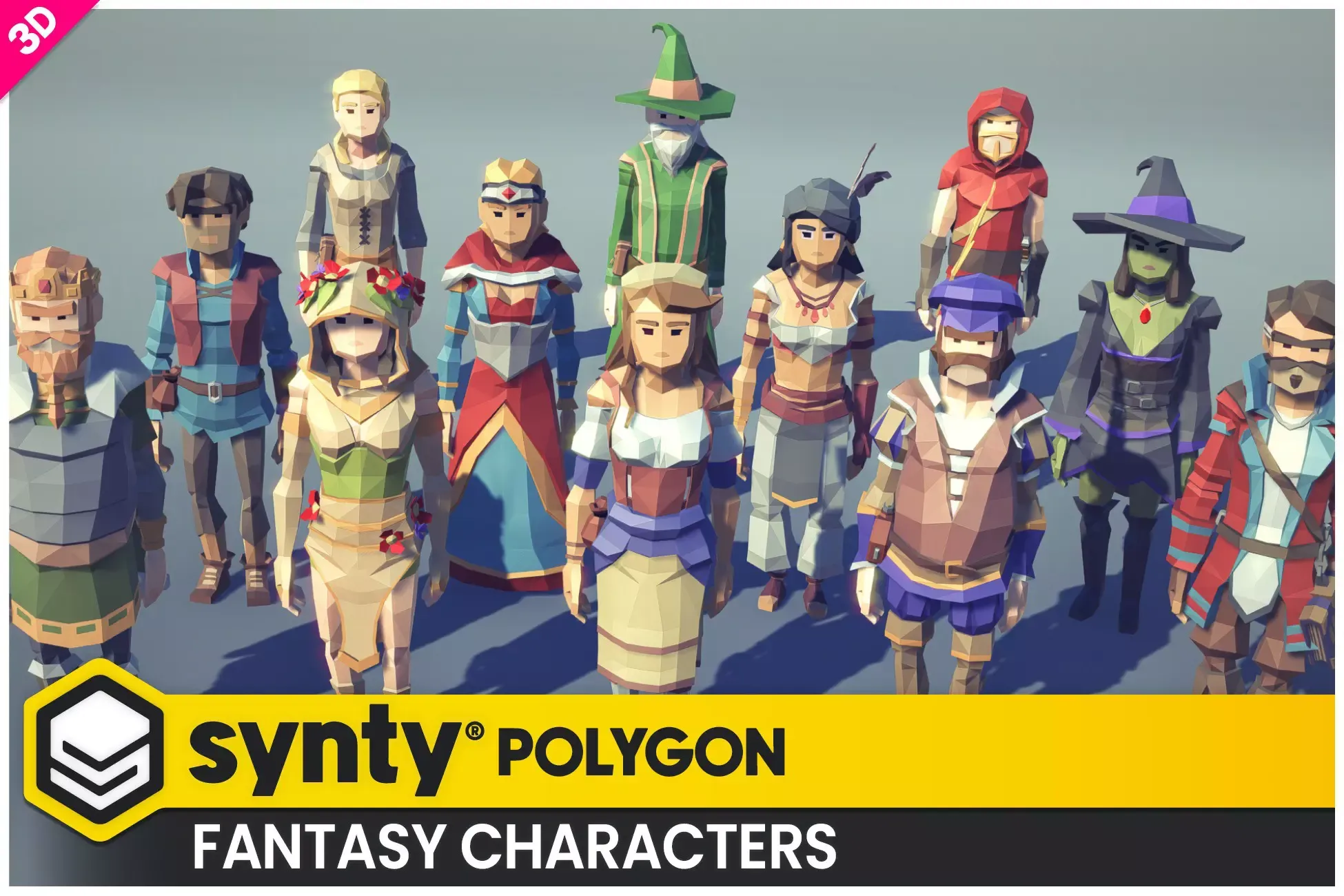 POLYGON - Fantasy Characters Pack - Art by Synty