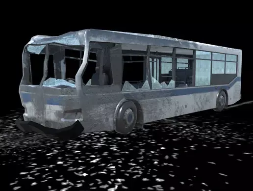 Destroyed Bus