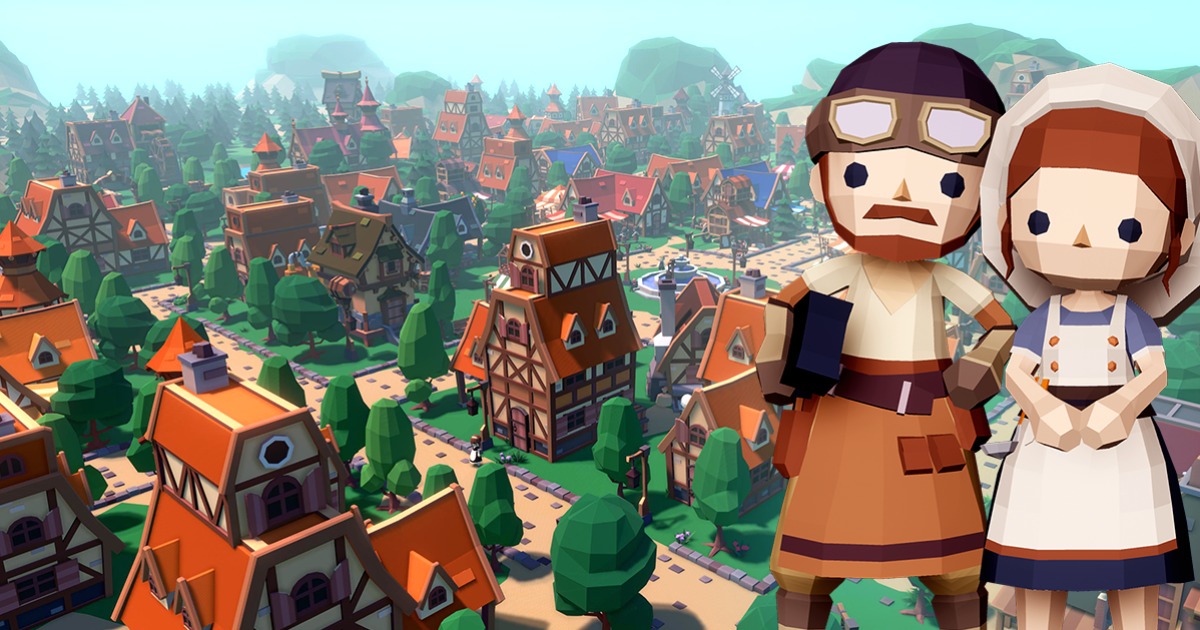 EPIC Fantasy Town - Low Poly 3D Art