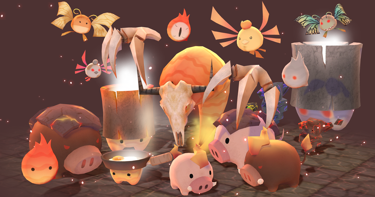 Monsters Fire Pack | 3D Creatures preview 2