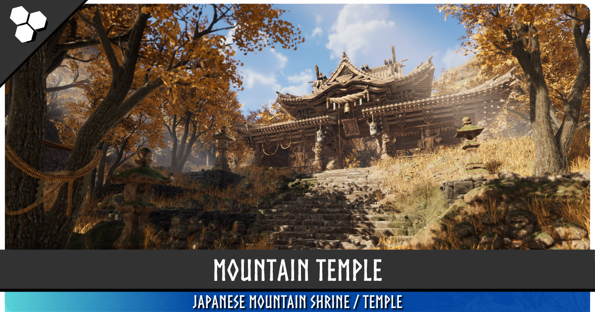 Mountain Temple (Japanese Temple, Ancient Temple, Temple Shrine, Feudal Japan) preview 2